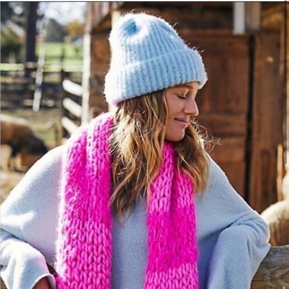 FREE PEOPLE
Lullaby Ribbed Beanie In Robin's Egg - Picture 1 of 3